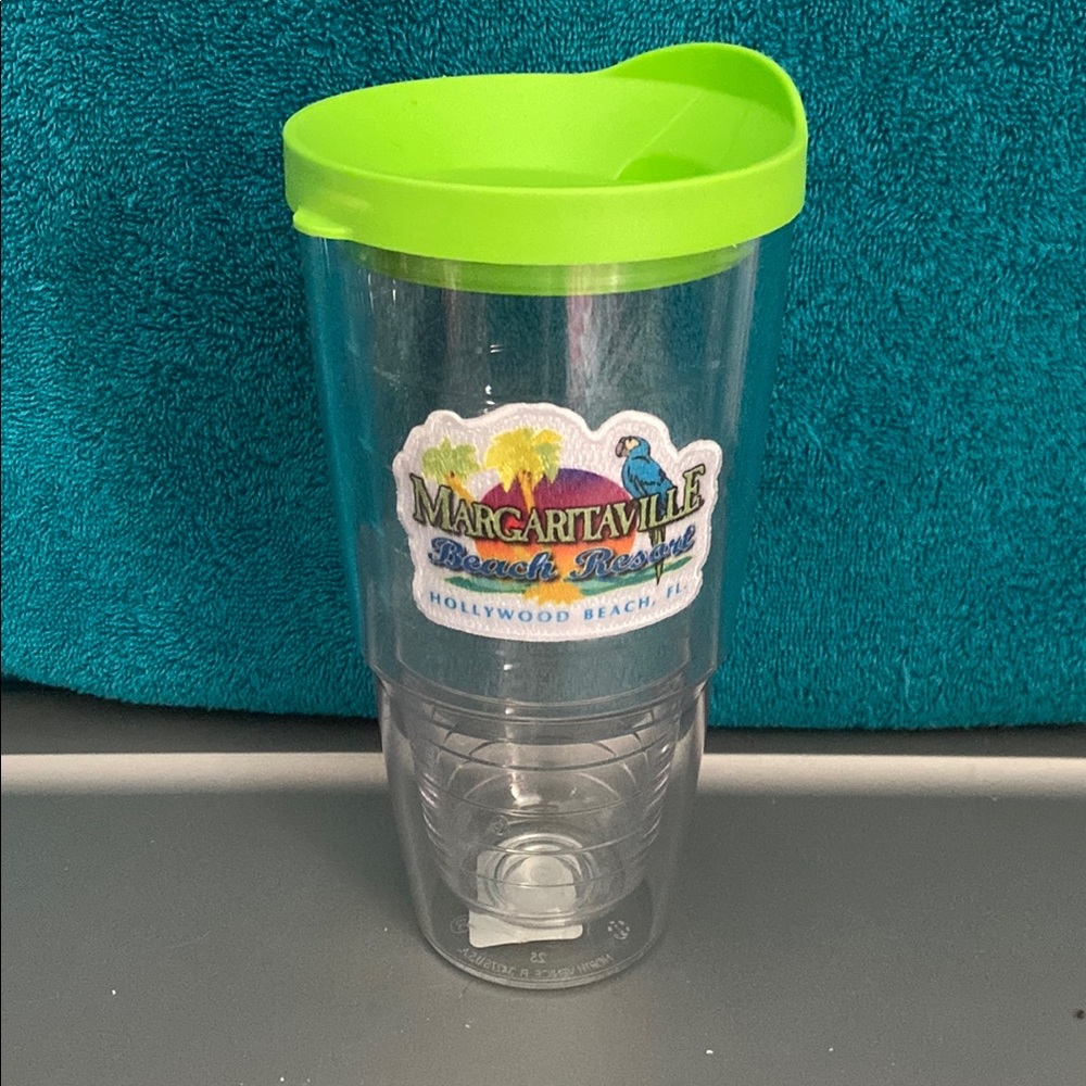 Margaritaville Beach Resort Tumbler with Green Lid